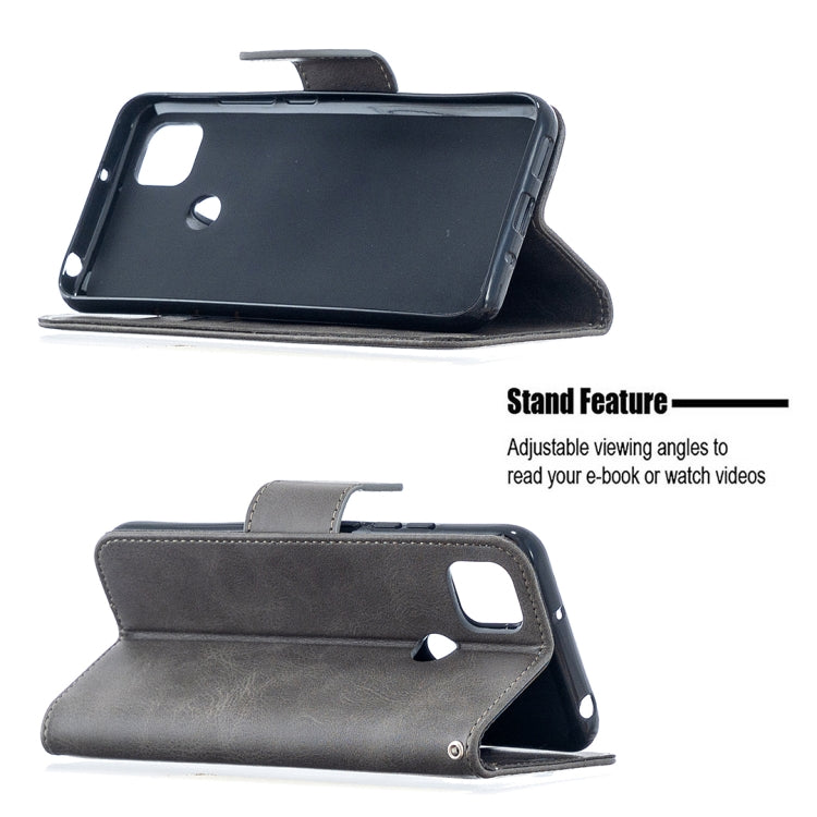 For Xiaomi Redmi 9C Retro Lambskin Texture Pure Color Horizontal Flip PU Leather Case with Holder & Card Slots & Wallet & Lanyard