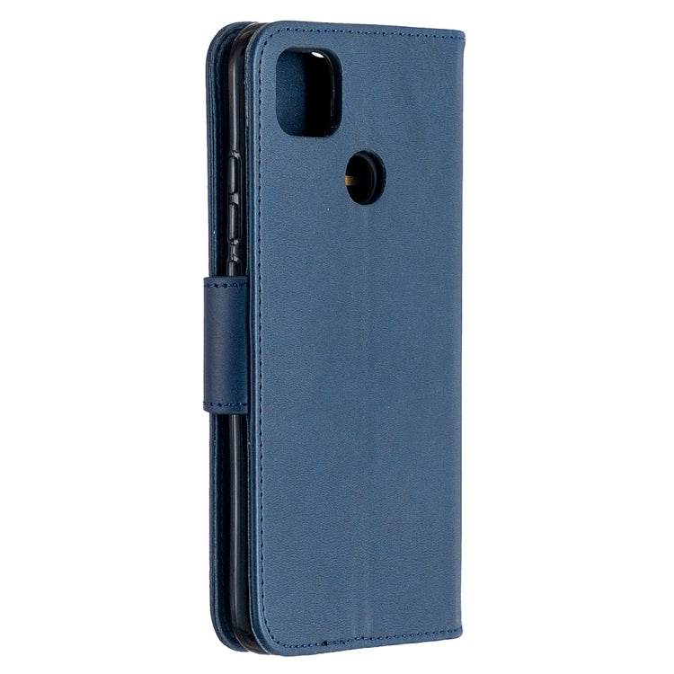 For Xiaomi Redmi 9C Retro Lambskin Texture Pure Color Horizontal Flip PU Leather Case with Holder & Card Slots & Wallet & Lanyard