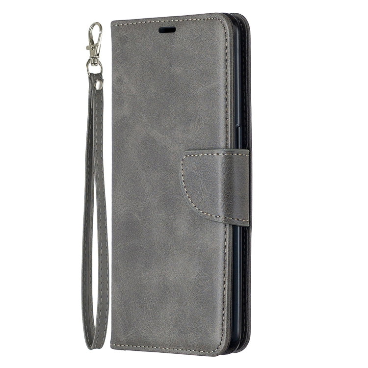 For OPPO Reno4 5G Retro Lambskin Texture Pure Color Horizontal Flip PU Leather Case with Holder & Card Slots & Wallet & Lanyard