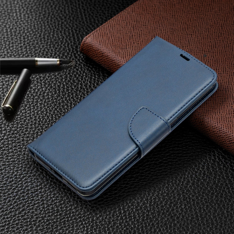 For OPPO Reno4 5G Retro Lambskin Texture Pure Color Horizontal Flip PU Leather Case with Holder & Card Slots & Wallet & Lanyard