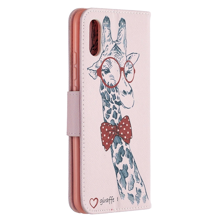 For Xiaomi Redmi 9A Colored Drawing Pattern Horizontal Flip Leather Case with Holder & Card Slots & Wallet