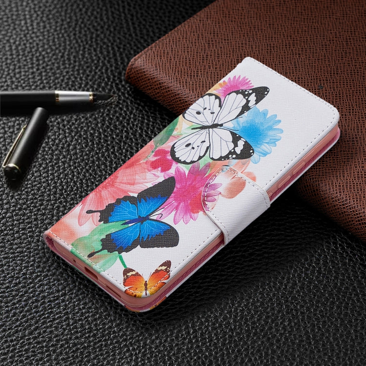 For Xiaomi Redmi 9A Colored Drawing Pattern Horizontal Flip Leather Case with Holder & Card Slots & Wallet