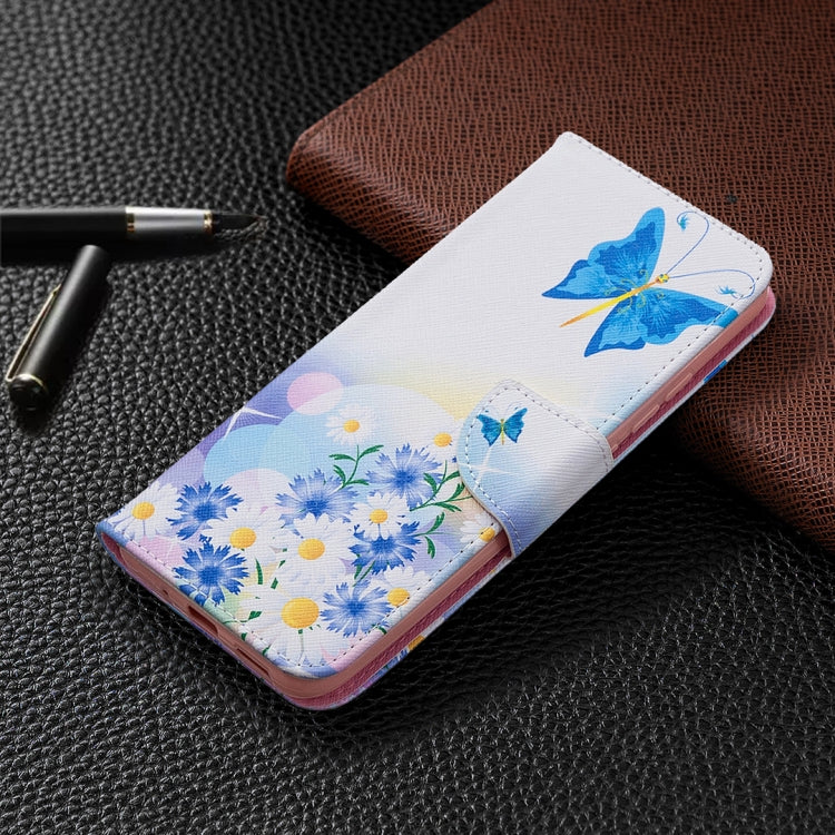 For Xiaomi Redmi 9A Colored Drawing Pattern Horizontal Flip Leather Case with Holder & Card Slots & Wallet