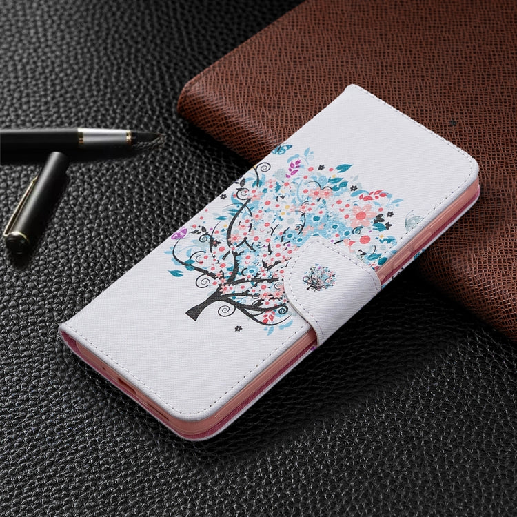 For Xiaomi Redmi 9A Colored Drawing Pattern Horizontal Flip Leather Case with Holder & Card Slots & Wallet