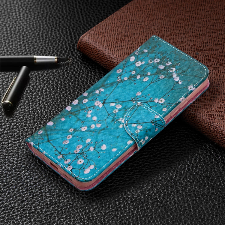 For Xiaomi Redmi 9A Colored Drawing Pattern Horizontal Flip Leather Case with Holder & Card Slots & Wallet