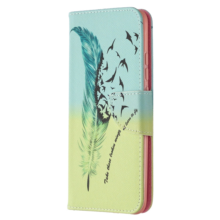 For Xiaomi Redmi 9A Colored Drawing Pattern Horizontal Flip Leather Case with Holder & Card Slots & Wallet