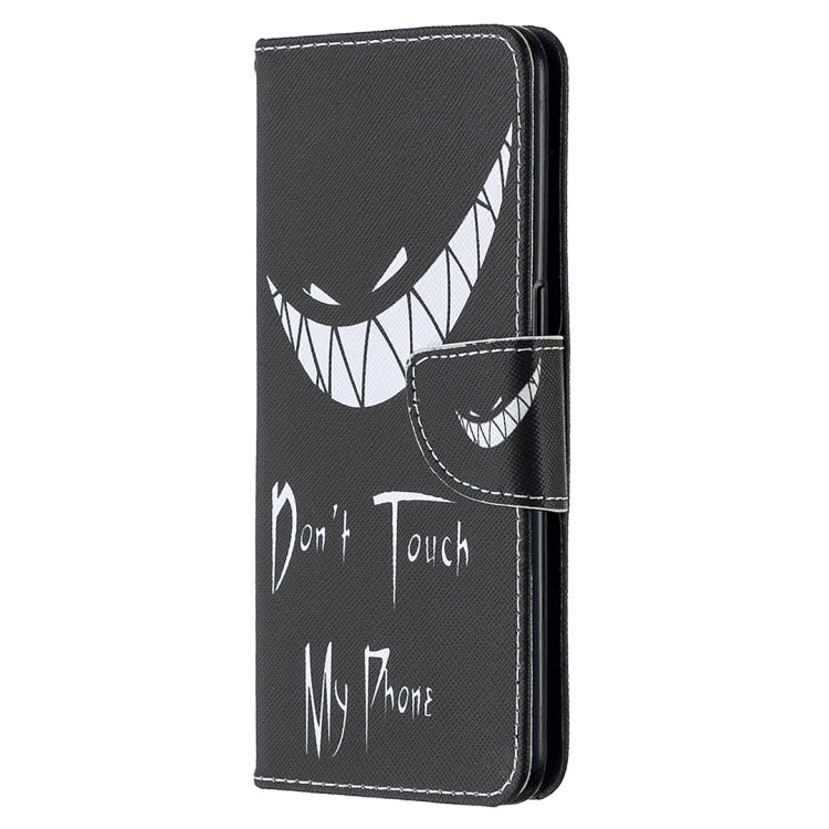 For OPPO Reno4 5G Colored Drawing Pattern Horizontal Flip Leather Case with Holder & Card Slots & Wallet