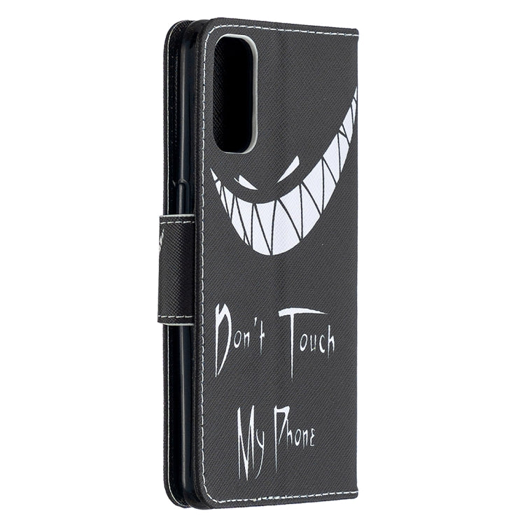 For OPPO Reno4 5G Colored Drawing Pattern Horizontal Flip Leather Case with Holder & Card Slots & Wallet