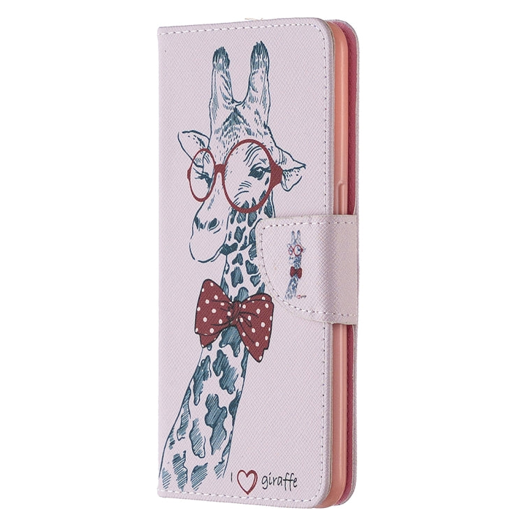 For OPPO Reno4 5G Colored Drawing Pattern Horizontal Flip Leather Case with Holder & Card Slots & Wallet