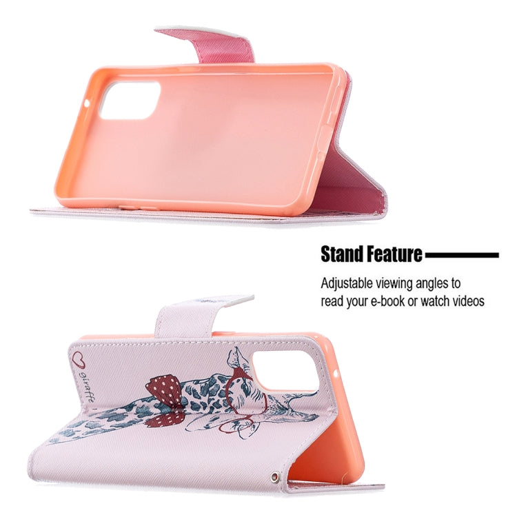 For OPPO Reno4 5G Colored Drawing Pattern Horizontal Flip Leather Case with Holder & Card Slots & Wallet
