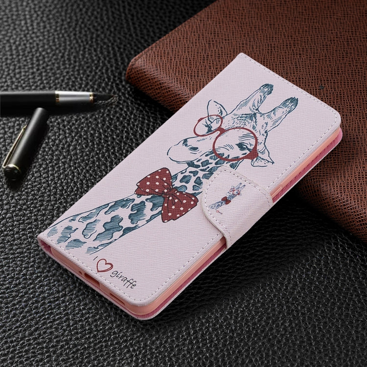 For OPPO Reno4 5G Colored Drawing Pattern Horizontal Flip Leather Case with Holder & Card Slots & Wallet