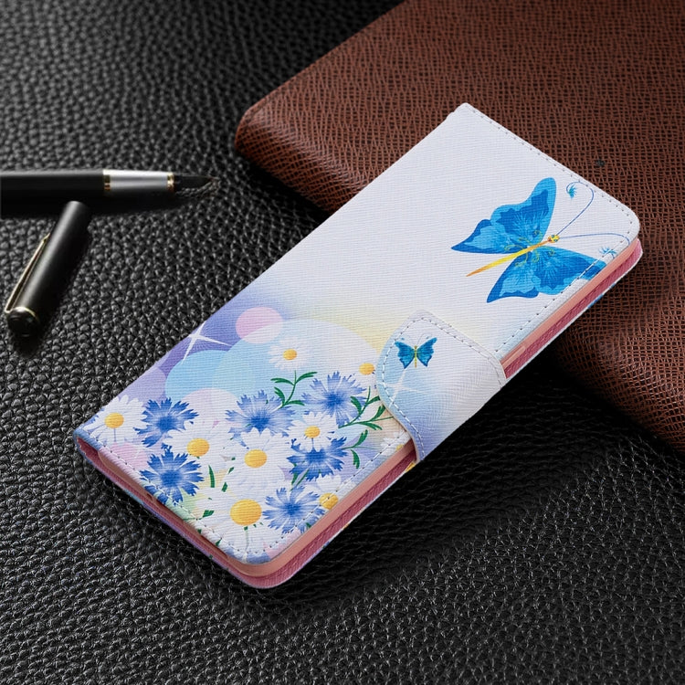 For OPPO Reno4 5G Colored Drawing Pattern Horizontal Flip Leather Case with Holder & Card Slots & Wallet