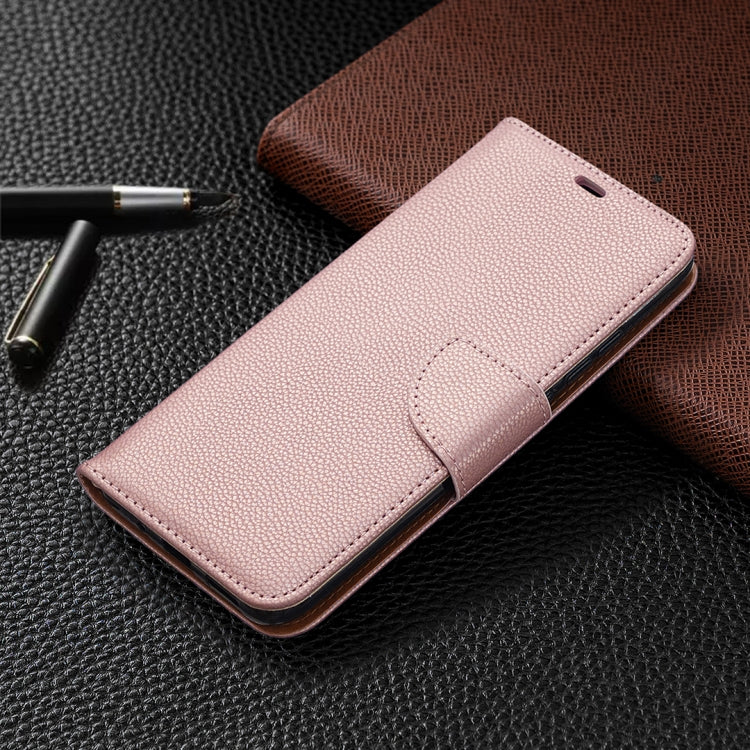For Xiaomi Redmi 9A Litchi Texture Pure Color Horizontal Flip PU Leather Case with Holder & Card Slots & Wallet & Lanyard