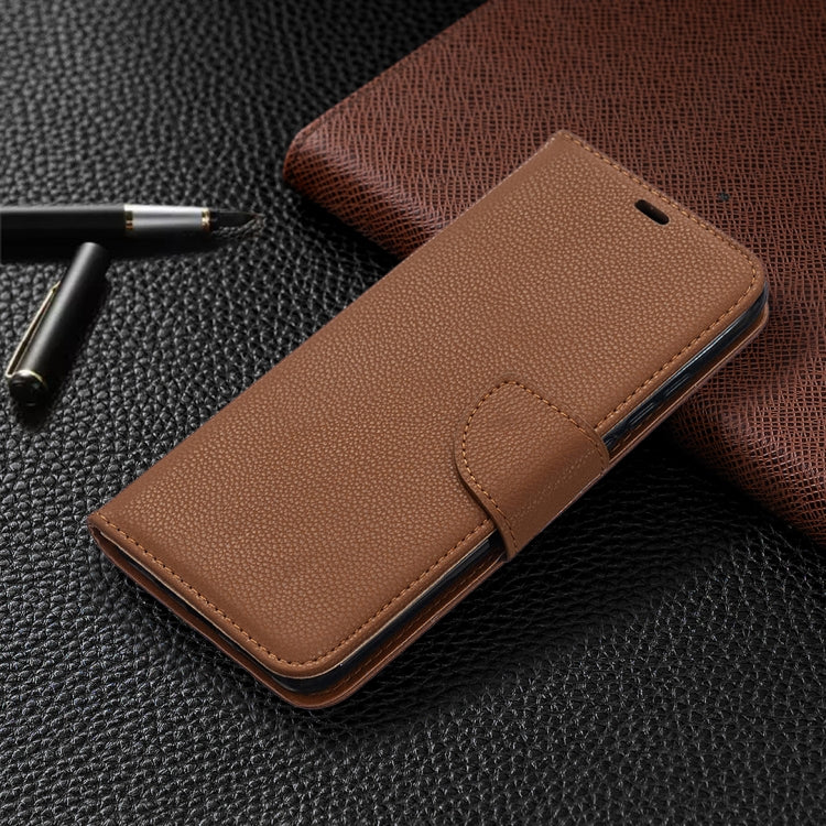 For Xiaomi Redmi 9A Litchi Texture Pure Color Horizontal Flip PU Leather Case with Holder & Card Slots & Wallet & Lanyard