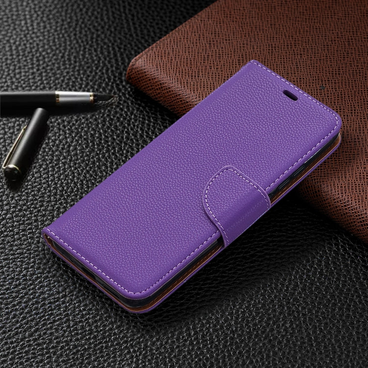 For Xiaomi Redmi 9A Litchi Texture Pure Color Horizontal Flip PU Leather Case with Holder & Card Slots & Wallet & Lanyard