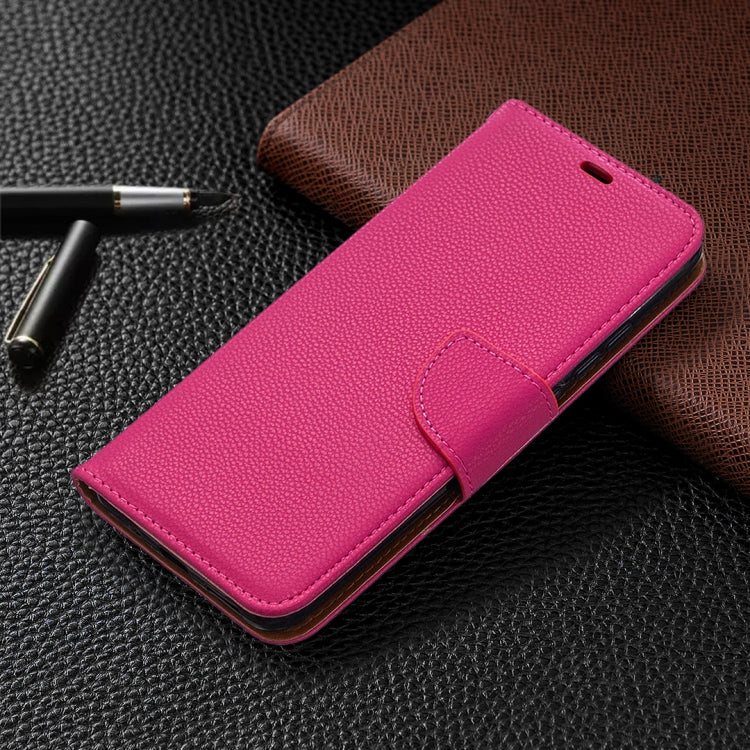 For Xiaomi Redmi 9A Litchi Texture Pure Color Horizontal Flip PU Leather Case with Holder & Card Slots & Wallet & Lanyard