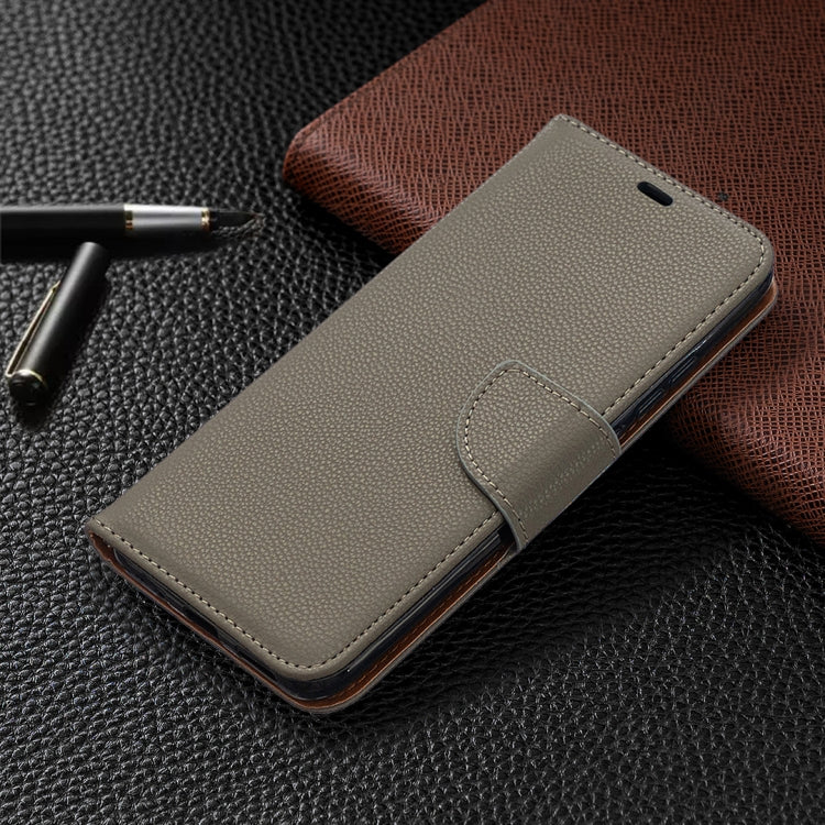 For Xiaomi Redmi 9A Litchi Texture Pure Color Horizontal Flip PU Leather Case with Holder & Card Slots & Wallet & Lanyard