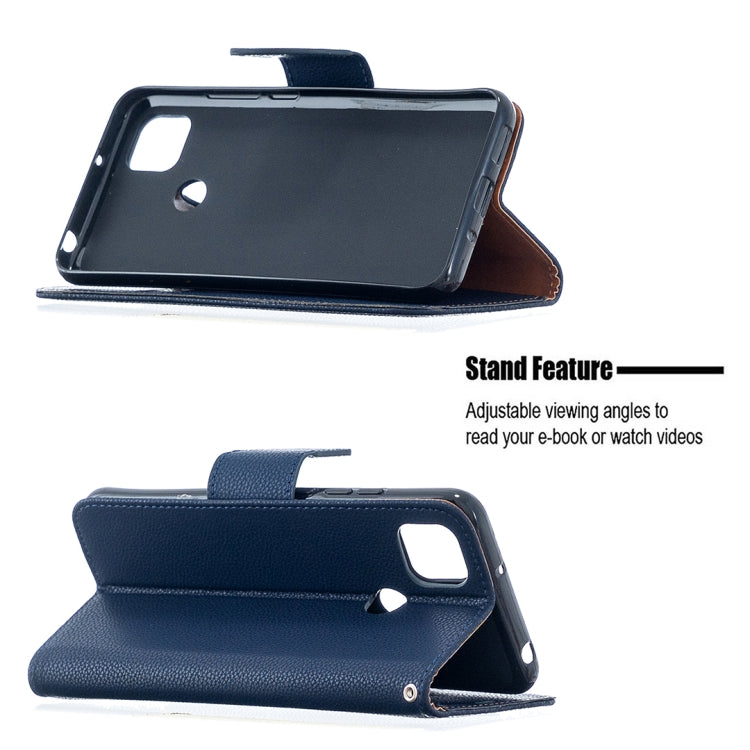 For Xiaomi Redmi 9C Litchi Texture Pure Color Horizontal Flip PU Leather Case with Holder & Card Slots & Wallet & Lanyard