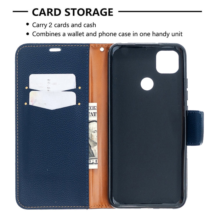 For Xiaomi Redmi 9C Litchi Texture Pure Color Horizontal Flip PU Leather Case with Holder & Card Slots & Wallet & Lanyard