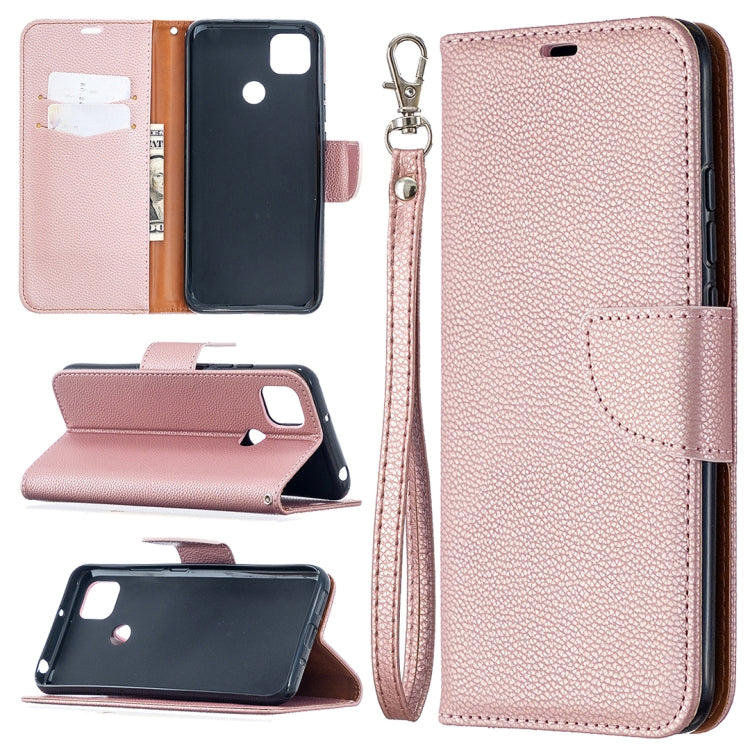 For Xiaomi Redmi 9C Litchi Texture Pure Color Horizontal Flip PU Leather Case with Holder & Card Slots & Wallet & Lanyard