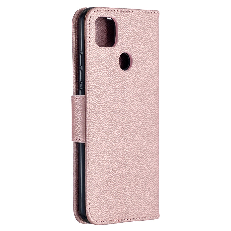 For Xiaomi Redmi 9C Litchi Texture Pure Color Horizontal Flip PU Leather Case with Holder & Card Slots & Wallet & Lanyard