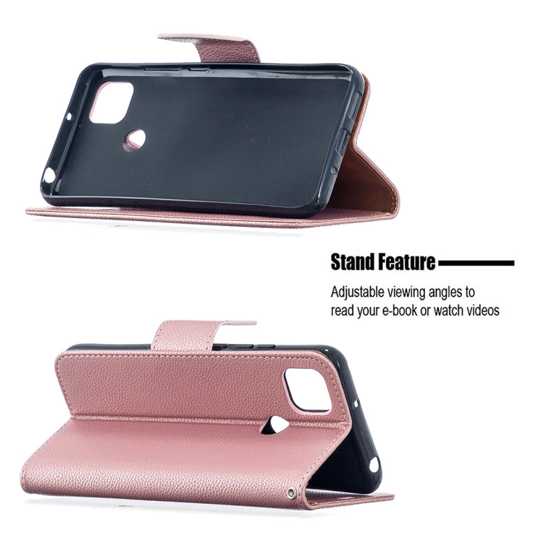 For Xiaomi Redmi 9C Litchi Texture Pure Color Horizontal Flip PU Leather Case with Holder & Card Slots & Wallet & Lanyard