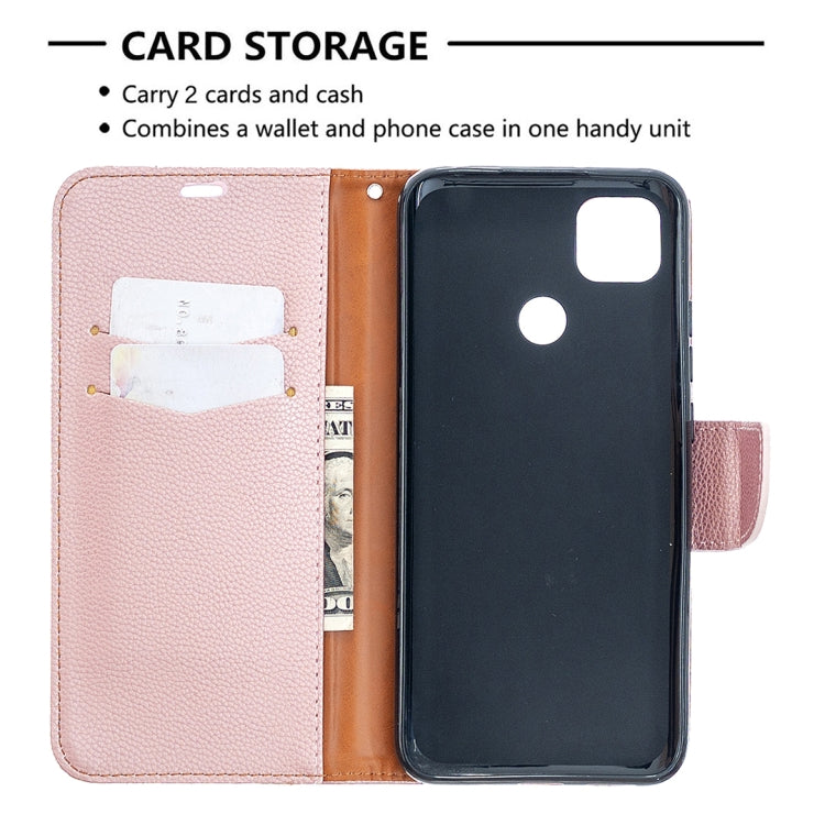 For Xiaomi Redmi 9C Litchi Texture Pure Color Horizontal Flip PU Leather Case with Holder & Card Slots & Wallet & Lanyard