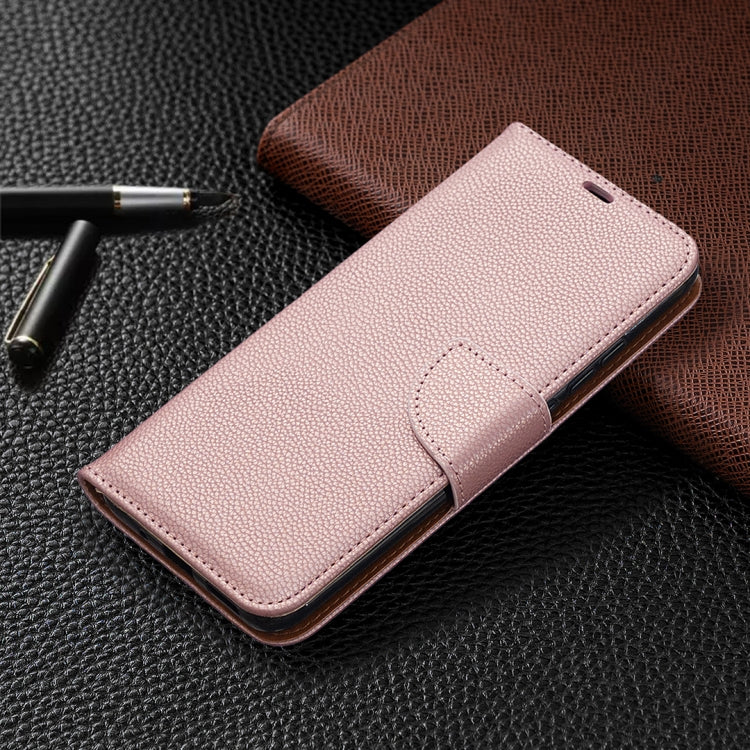 For Xiaomi Redmi 9C Litchi Texture Pure Color Horizontal Flip PU Leather Case with Holder & Card Slots & Wallet & Lanyard