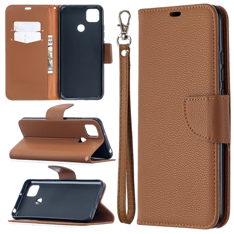 For Xiaomi Redmi 9C Litchi Texture Pure Color Horizontal Flip PU Leather Case with Holder & Card Slots & Wallet & Lanyard