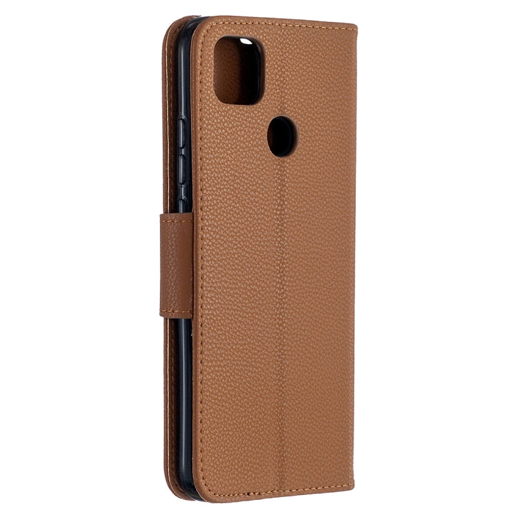 For Xiaomi Redmi 9C Litchi Texture Pure Color Horizontal Flip PU Leather Case with Holder & Card Slots & Wallet & Lanyard