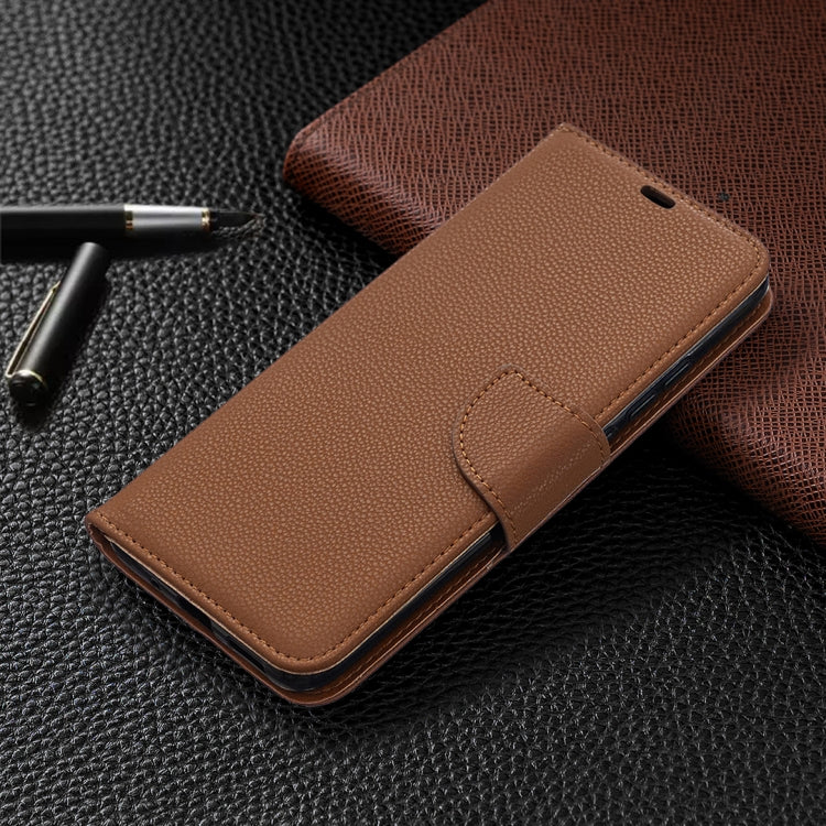 For Xiaomi Redmi 9C Litchi Texture Pure Color Horizontal Flip PU Leather Case with Holder & Card Slots & Wallet & Lanyard