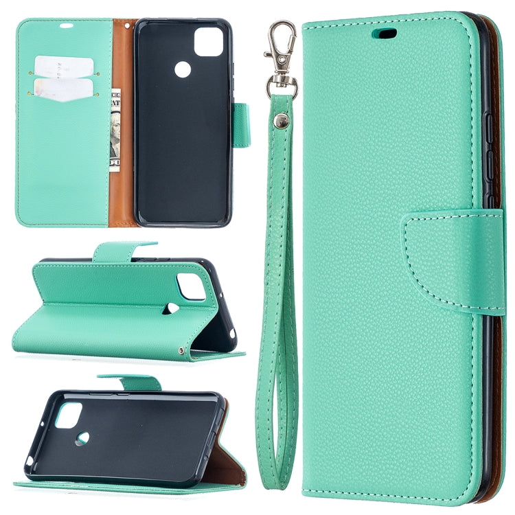 For Xiaomi Redmi 9C Litchi Texture Pure Color Horizontal Flip PU Leather Case with Holder & Card Slots & Wallet & Lanyard