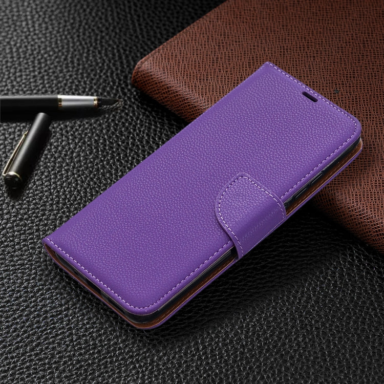For Xiaomi Redmi 9C Litchi Texture Pure Color Horizontal Flip PU Leather Case with Holder & Card Slots & Wallet & Lanyard