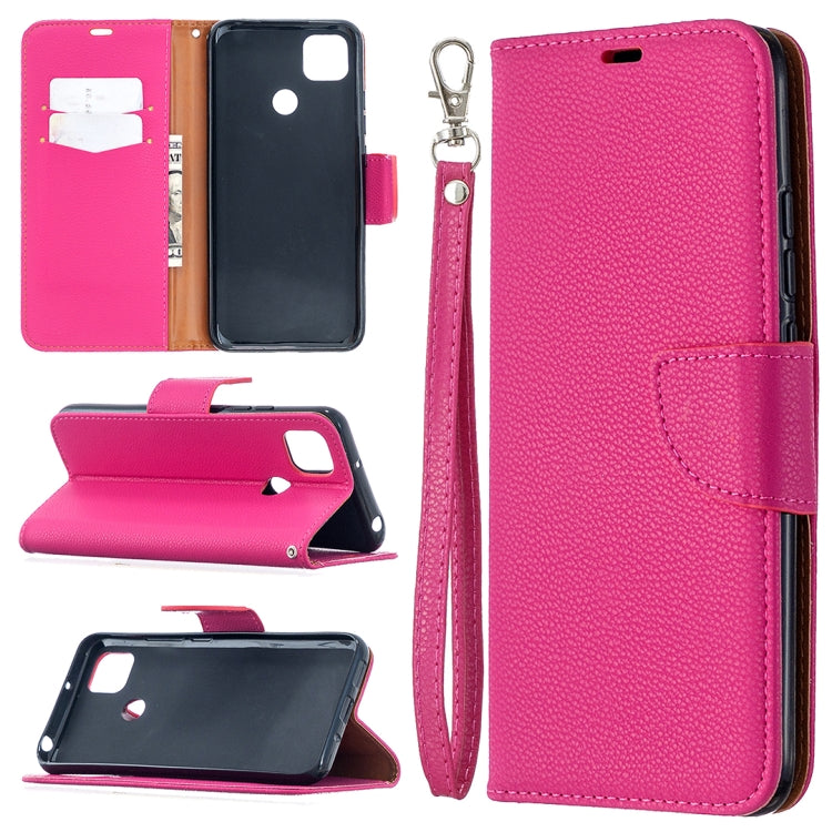 For Xiaomi Redmi 9C Litchi Texture Pure Color Horizontal Flip PU Leather Case with Holder & Card Slots & Wallet & Lanyard