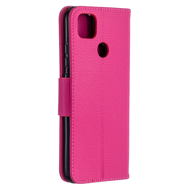 For Xiaomi Redmi 9C Litchi Texture Pure Color Horizontal Flip PU Leather Case with Holder & Card Slots & Wallet & Lanyard