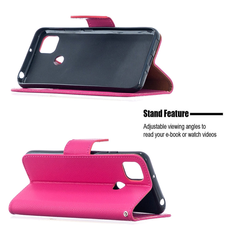 For Xiaomi Redmi 9C Litchi Texture Pure Color Horizontal Flip PU Leather Case with Holder & Card Slots & Wallet & Lanyard