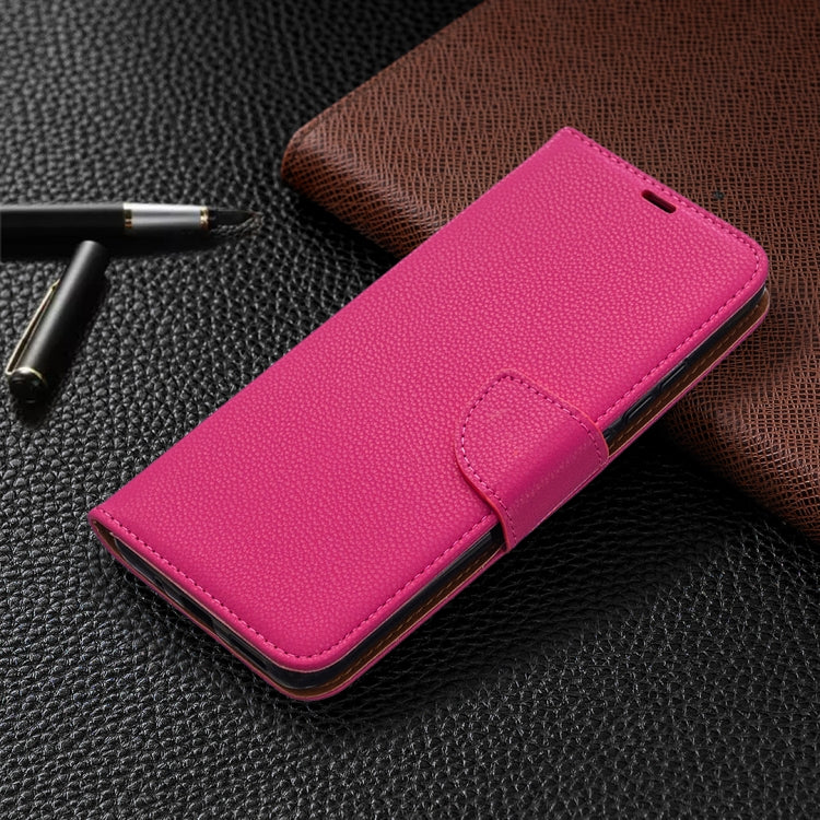 For Xiaomi Redmi 9C Litchi Texture Pure Color Horizontal Flip PU Leather Case with Holder & Card Slots & Wallet & Lanyard