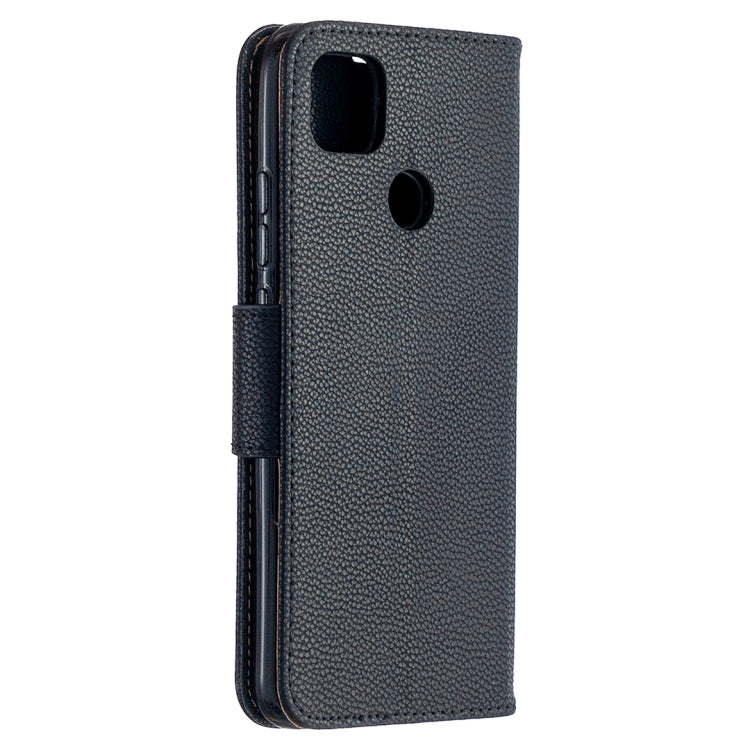 For Xiaomi Redmi 9C Litchi Texture Pure Color Horizontal Flip PU Leather Case with Holder & Card Slots & Wallet & Lanyard