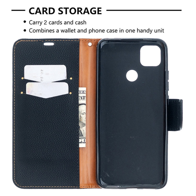 For Xiaomi Redmi 9C Litchi Texture Pure Color Horizontal Flip PU Leather Case with Holder & Card Slots & Wallet & Lanyard