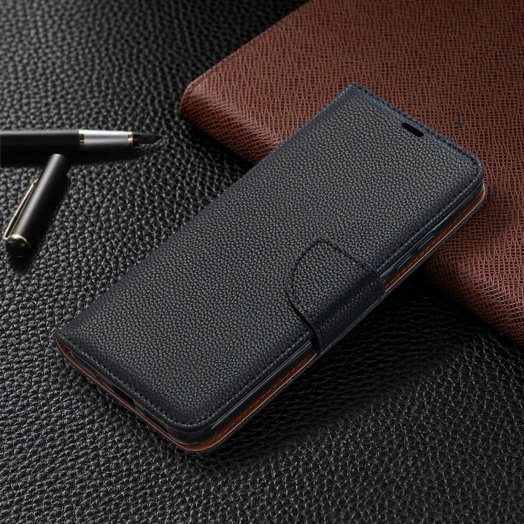 For Xiaomi Redmi 9C Litchi Texture Pure Color Horizontal Flip PU Leather Case with Holder & Card Slots & Wallet & Lanyard