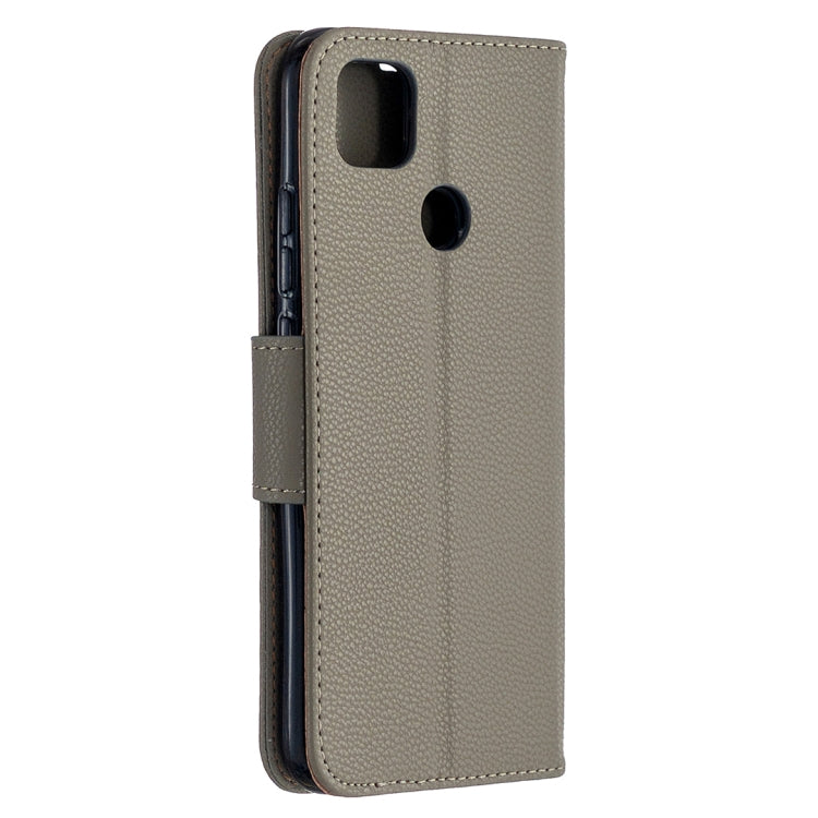 For Xiaomi Redmi 9C Litchi Texture Pure Color Horizontal Flip PU Leather Case with Holder & Card Slots & Wallet & Lanyard
