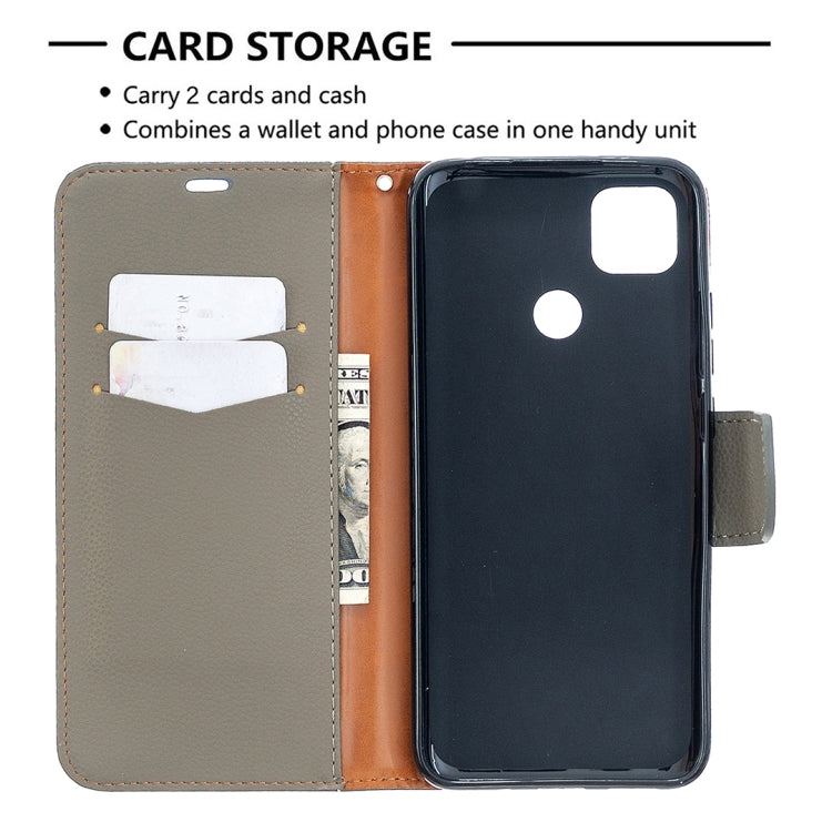 For Xiaomi Redmi 9C Litchi Texture Pure Color Horizontal Flip PU Leather Case with Holder & Card Slots & Wallet & Lanyard