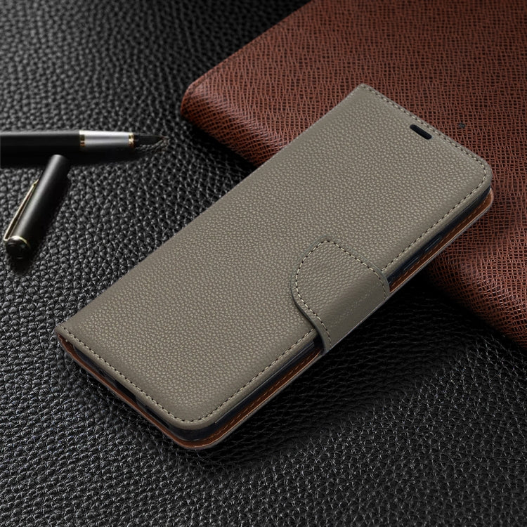 For Xiaomi Redmi 9C Litchi Texture Pure Color Horizontal Flip PU Leather Case with Holder & Card Slots & Wallet & Lanyard