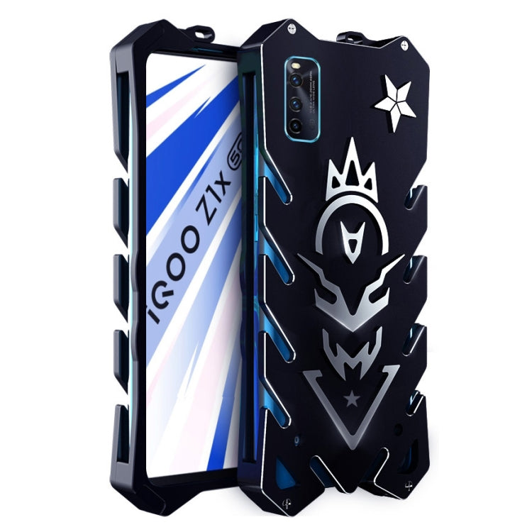 For Vivo iQOO Z1x Vulcan Pattern Shockproof Protective Case(Black)
