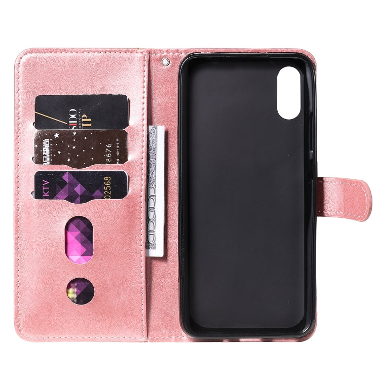 For Xiaomi Redmi 9A Fashion Calf Texture Zipper Horizontal Flip Leather Case with Stand & Card Slots & Wallet Function