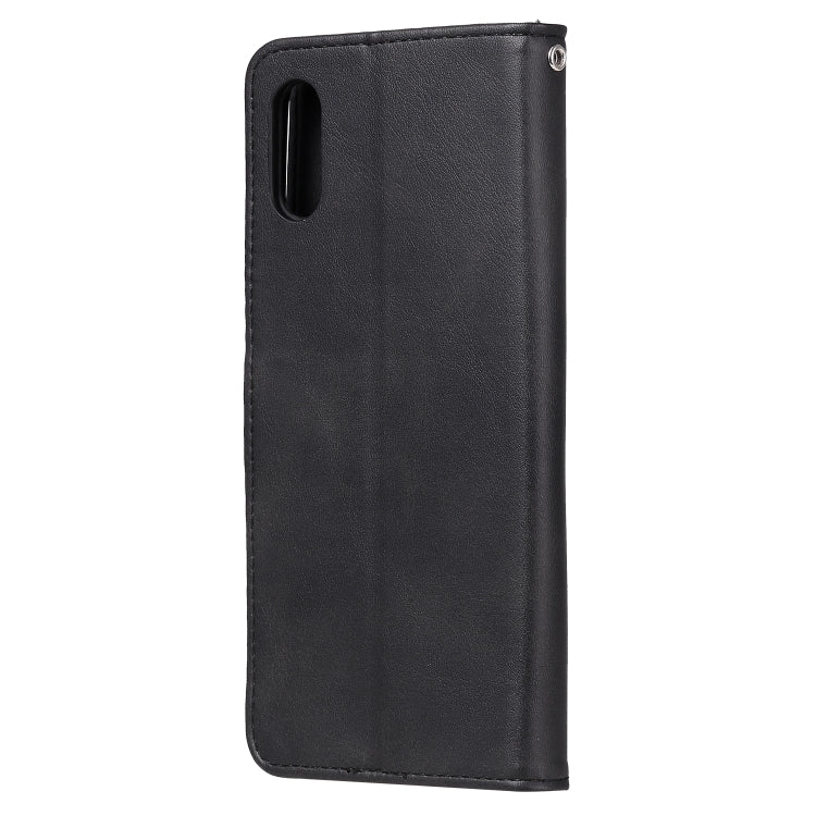 For Xiaomi Redmi 9A Fashion Calf Texture Zipper Horizontal Flip Leather Case with Stand & Card Slots & Wallet Function