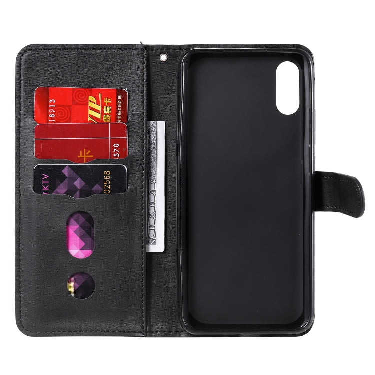 For Xiaomi Redmi 9A Fashion Calf Texture Zipper Horizontal Flip Leather Case with Stand & Card Slots & Wallet Function
