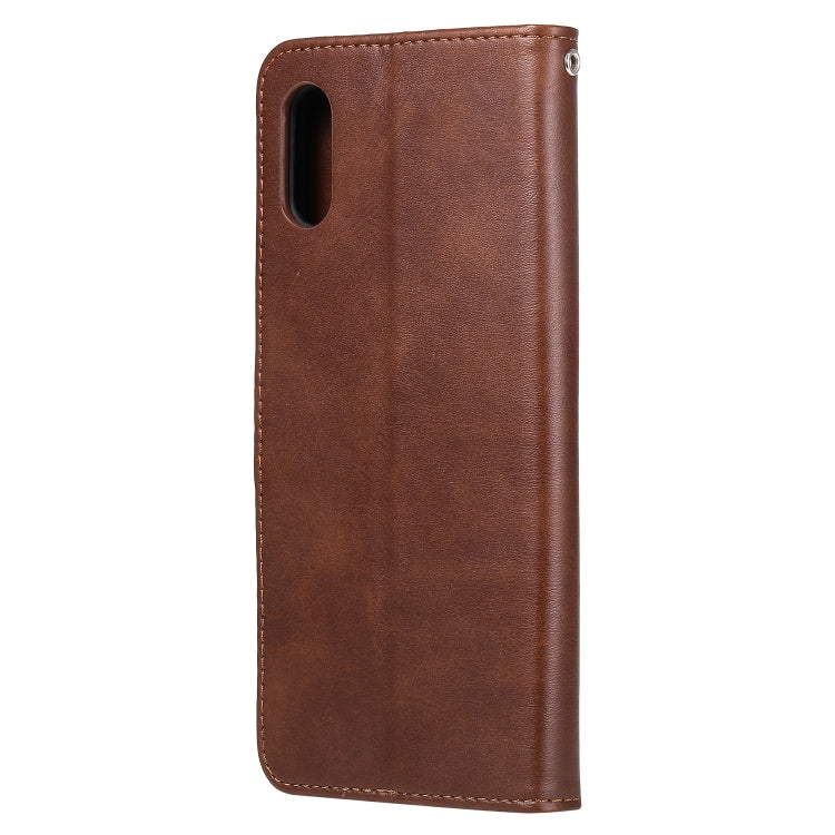 For Xiaomi Redmi 9A Fashion Calf Texture Zipper Horizontal Flip Leather Case with Stand & Card Slots & Wallet Function