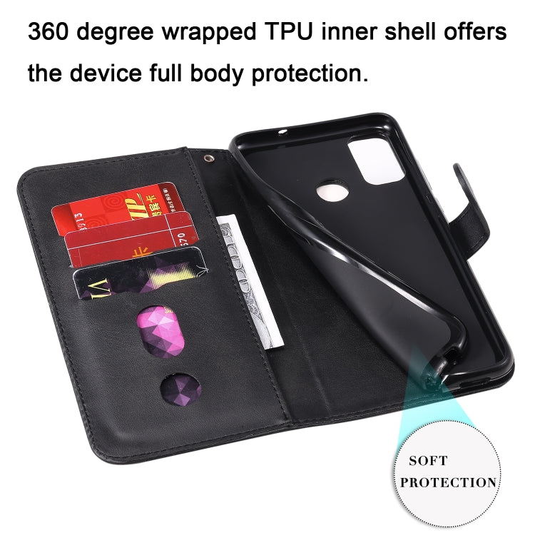 For Huawei Honor 9X Lite Fashion Calf Texture Zipper Horizontal Flip Leather Case with Stand & Card Slots & Wallet Function