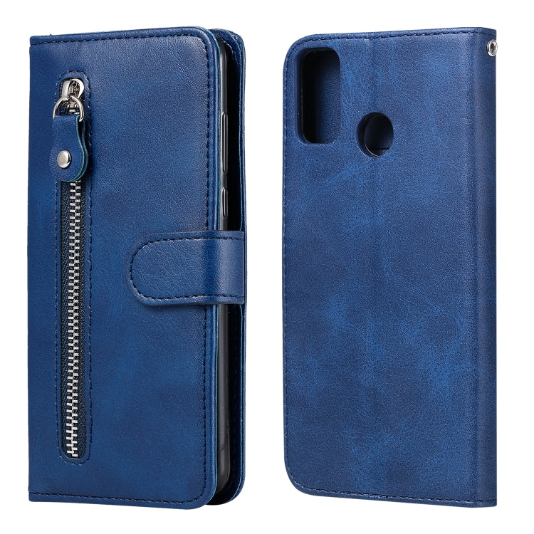For Huawei Honor 9X Lite Fashion Calf Texture Zipper Horizontal Flip Leather Case with Stand & Card Slots & Wallet Function